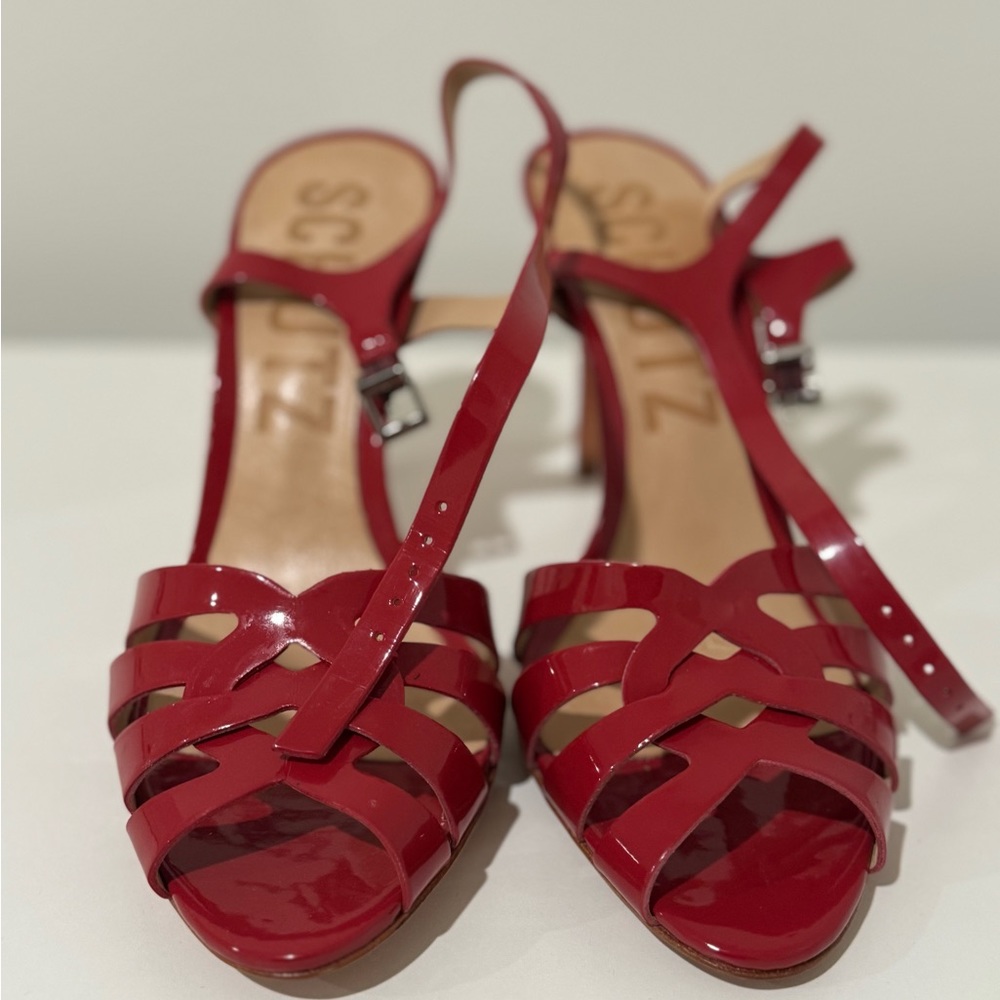 Red sandals very elegant